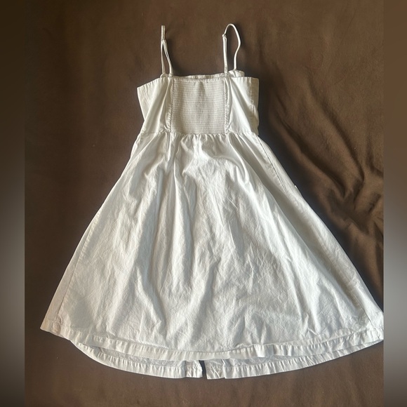 Stylish White Button-Down Teen Dress - Picture 3 of 3